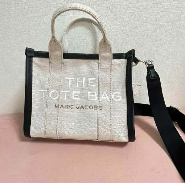 MARC JACOBS 2way ミニトートバッグ ナチュラル 中古