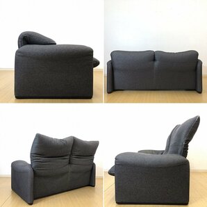 1円スタート□Cassina IXC. カッシーナ・イクスシー MARALUNGA マラルンガ ソファ ファブリック 2人掛け 2Pソファ イタリア最高級家具の画像7