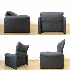 1円スタート□Cassina IXC. カッシーナ・イクスシー MARALUNGA マラルンガ ソファ ファブリック 1人掛け 1Pソファ イタリア最高級家具の画像4