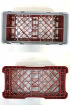 10個セット CAMBRO■ハーフサイズ カップラック10仕切 クランベリー ソフトグレー HBR-258 キャンブロ 業務用食洗機 アメリカ 積み重ね②_画像4