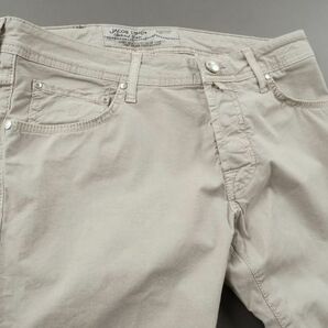 【新品未使用】JACOB COHEN ヤコブコーエン◆Made In Italy◆PW622◆33◆春夏 スリム ストレッチ デニム パンツ◆グレージュ ライトグレーの画像2