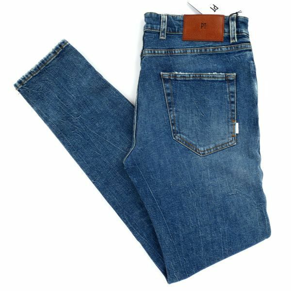 【新品未使用】PT Torino DENIM ピーティートリノ デニム◆PT05◆31◆ROCK◆インディゴ ブルー ウオッシュド ストレッチ デニム パンツ