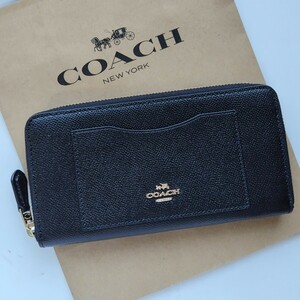 【新品】COACH　コーチ　長財布　ブラック　54007