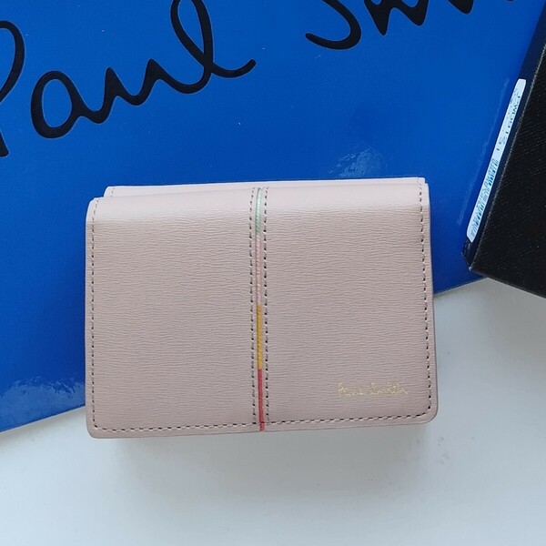 【新品】Paul Smith　ポールスミス　三つ折り財布　ベージュ