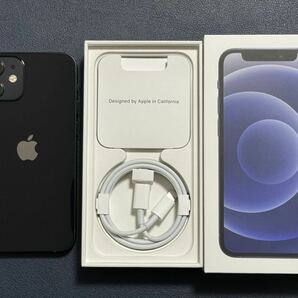 Apple iPhone12mini Black ブラック128GB MGDJ3J/A SIMフリー版 付属品完備 美品の画像1
