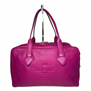 LOEWE Loewe leather handbag tote bag Mini Boston Logo bag 