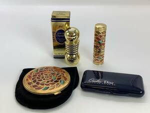 ★GUERLAIN　ゲラン　LES METEORITES VOYAGE　Dior　ディオール　ROUGE Diorific 012　他　口紅　パウダー　アイシャドウ　まとめて4点