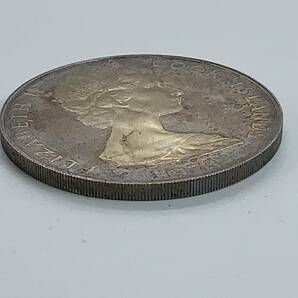 ★クック諸島 エリザベス2世戴冠20周年記念 2ドル銀貨 大型銀貨 1973年 ④の画像2