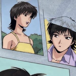 #[GTO :Great Teacher Onizuka][ winter month ...Azusa Fuyutsuki] original picture animation autograph background cell picture trim attaching 5 sheets anime genga douga cel (K47)