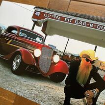 ポスター★ZZ TOP ビリー・ギボンズ＆エリミネーター ポスター★Billy Gibbons/Eliminator/Ford/Hot Rod/ホットロッド_画像4