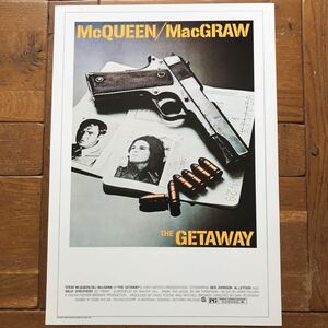 US版ポスター『ゲッタウェイ』（The Getaway）1972★スティーブ・マックイーン/サム・ペキンパー/ウォルター・ヒル