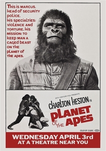 新品ポスター『猿の惑星』（Planet of the Apes）ゴリラの軍人マーカス版★チャールトン・ヘストン/コーネリアス/ジーラ/ザイアス博士