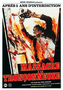 フランス版ポスター『悪魔のいけにえ』（The Texas Chainsaw Massacre）★トビー・フーパー/レザーフェイス/テキサス・チェーンソー
