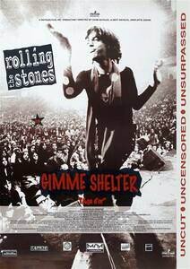 フランス版ポスター★ローリング・ストーンズ・映画『ギミー・シェルター』（Gimme Shelter）☆オルタモント/ヘルズ・エンジェルス