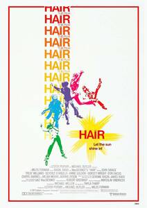 US poster [ hair -](Hair)*mi Roth * Foreman / Broad way 