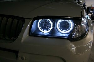 ♪BMW X3（E83）・X5（E53）用 LEDイカリング キャンセラー内蔵