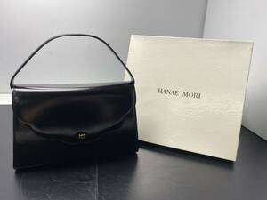 ★HANAE MORI ハナエモリ★美品 ハンドバッグ ショルダーバッグ ブラック ビンテージ【中古/現状品】