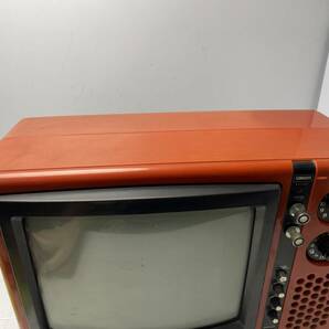 ★SONY ソニー★KV-1300 トリニトロンカラーテレビ 当時物 赤色 レトロ【中古/現状品/動作未確認ジャンク】の画像5