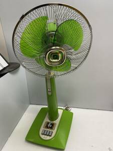 *SANYO Sanyo * electric fan . seat ..EF-A30GL feather diameter 30cm Showa Retro [ used / present condition goods / operation not yet verification Junk ]