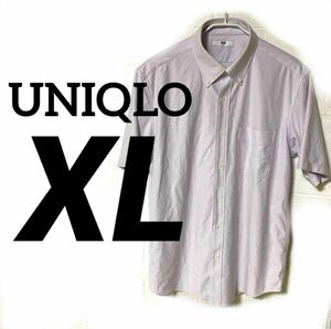 【UNIQLO】 ユニクロ　メンズ　XL 半袖シャツ