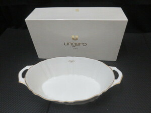 未使用 長期保管品 ungaro ウンガロ バスケット U-1002 両手器 陶器 食器 皿