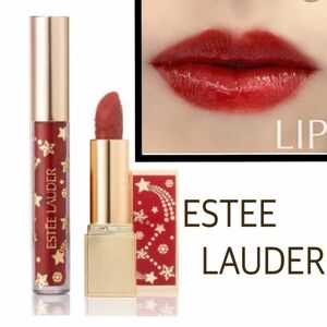 ２点 エスティローダー リップスティック リップグロス グロス リップ ガーネット ルビー ESTEE LAUDER