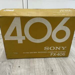 SONY FX-406 ラジオカセット付 白黒テレビ 通電確認済み 1979年製 ソニー の画像10