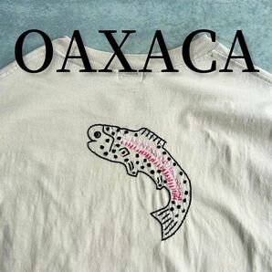 極美品 OAXACA 刺繍Tシャツ ハンドステッチ ハイチ製