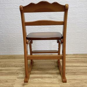 コイズミ 学習椅子 ピーターラビット ヴィンテージ ブラウン 木製 勉強椅子の画像5