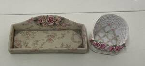 * rose ...... small storage room set / tray / ring, earrings etc. 