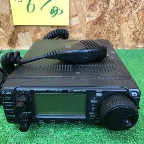 【ゆ.ec】ICOM アイコム アマチュア無線機IC-706MKⅡG M 通電動作未確認 マイク付 HM-103 電源配線なしの画像2