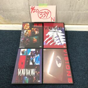 【に.ec】DVD VOWWOW LIVE 1990 VISIONS 1989 LONDON ROCK 4枚 ディスク傷無し 美品 