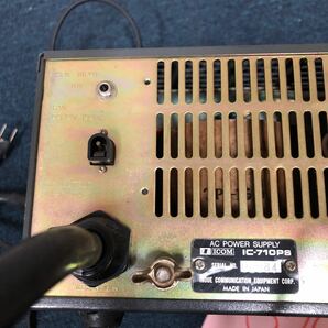 【に.ec】ICOM アイコム IC-710PSトランシーバー パワーサプライ 安定化電源 現状品 通電動作未確認 中古 無線 1977年製の画像5
