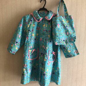 マザウェイズ　motherways レインコート　110 水色　幼稚園