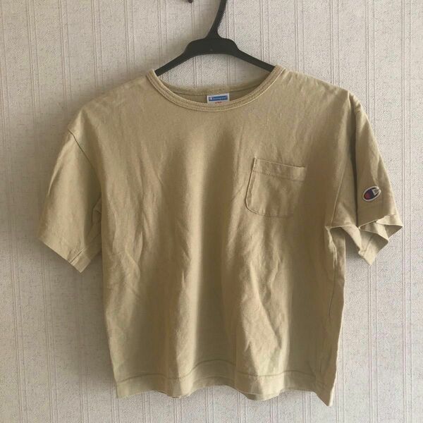 チャンピオン　キッズ　Tシャツ　130 カーキ