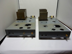 真空管ＡＭＰ用シャーシ　2台　ＯＩＬコンデンサー付き　ジャンクでの出品