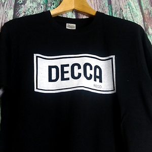 送込【DECCA】★デッカ・レコード★UK★ブラック★S~XLサイズ