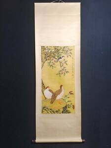 Art hand Auction سر أسرة سونغ تشاو جي الفنان الصيني رسمت باليد الزهور والطيور الفن العتيق GP0406, عمل فني, تلوين, آحرون
