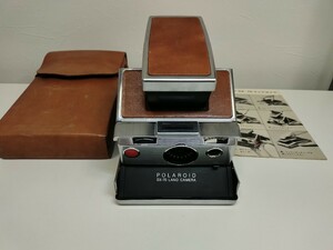 Polaroid SX-70 LAND CAMERA ポラロイドカメラ ランドカメラ 皮ケース.説明書付き 動作未確認 