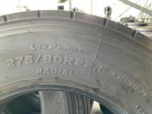 引取り可能！275/80R22.5 BRIDGESTONE R173 23年製 11mm 中古トラックタイヤ 4本セット_画像4