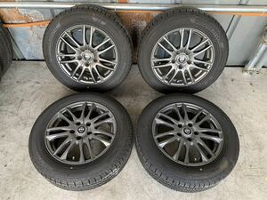 205/60R16 BRIDGESTONE NEWNO 23年 6.5mm ホイールweds 16×6.5J 中古ホイール付き４本セット