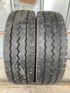 引取り可能！245/70R19.5 BRIDGESTONE G540 22年製 12mm 中古トラックタイヤ2本