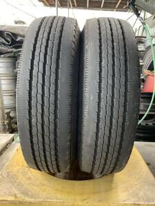 送料込み！175/75R15 TOYO DELVEX M134 23年製 6mm 中古トラックタイヤ２本