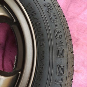 タイヤ付きアルミホイール145/80R13 4本セット送料要確認の画像6