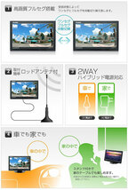 kaihou　７インチフルセグテレビモニター　KH-FDT701　ａｖ入力端子　dc12v/24v対応　入出力　バックモニター映像_画像5