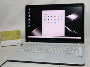 FULL HD ★ Core i5 6300HQ / VAIO S15 / 第6世代★ win 11 ≪ 爆速大容量 ≫ 新品SSD1TB/メモリ16G/WebCam/WiFi/DVD/Bluetooth/office2021