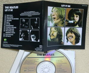 即決！【2点で送料無料】CD ビートルズ Beatles Let It Be 初期日本盤 リマスター前の音源ですが特にゲット・バックにご注目 歌詞対訳掲載