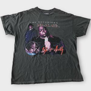 Life After Death: ミュージック Notorious B.I.G hiphop 音楽 ノトーリアスBIG 半袖　Tシャツ L〜XL 肩幅55cm 身幅56cm