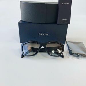 PRADA サングラス ★プラダ　SPR02Q-A　56□17 DHO-4M1 140 2N　　ケース付★　眼鏡　メガネ　 黒