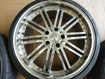  WREST メッキ19×8J(+38か+45)/9J(+42)　215/35ZR19　235/35ZR19　4本セット_画像3